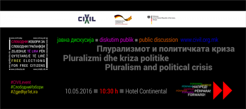 Diskutim publik: Pluralizmi dhe kriza politike