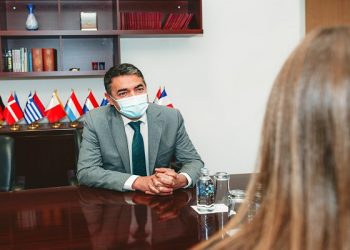 Takimi i lamtumirës i Zëvendës Kryeministrit Dimitrov me Ambasadorin Australian Stuart