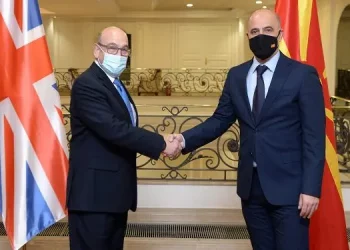 Takim i Kryeministrit Kovaçevski me përfaqësuesin special të Mbretërisë së Bashkuar për Ballkanin Perëndimor, Stjuart Piç: Mbështetje e fuqishme nga Londra për zhvillimin e Maqedonisë së Veriut