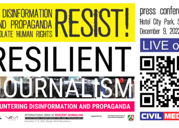 Konferencë për shtyp  e CIVILit dhe Y4M nga Gjermania: Dezinformatat dhe propaganda shkelin të drejtat e njeriut. Rezistoni!