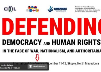 Konferenca ndërkombëtare “Mbrojtja e Demokracisë dhe të Drejtave të Njeriut përballë Luftës, Nacionalizmit dhe Autoritarizmit” do të transmetohet drejtpërdrejt në tre gjuhë